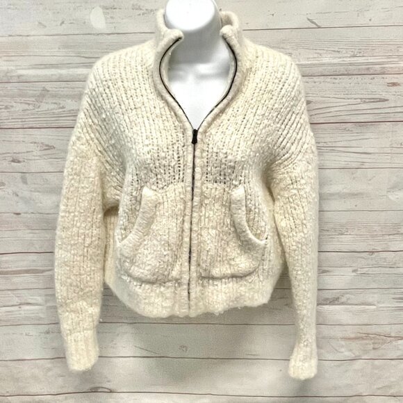 James Perse Cloud knit Cashmere Zip Up Sweater - Picture 3 of 8